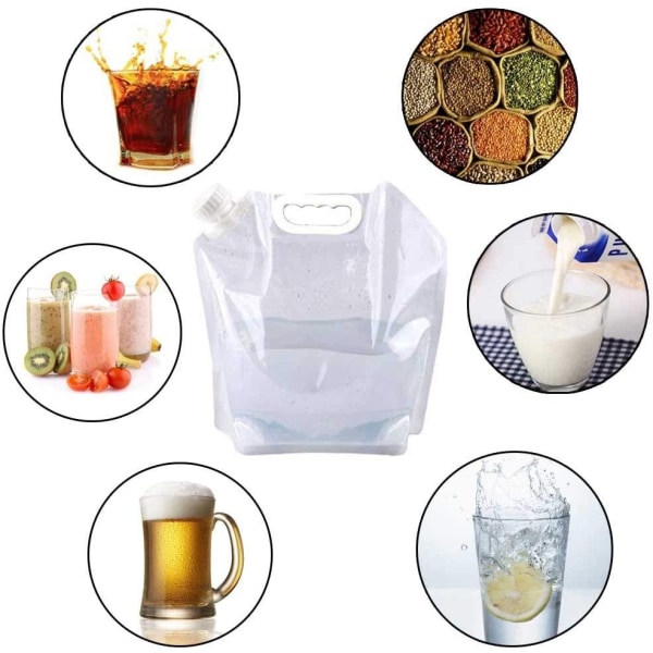 Sammenleggbar nødbeholderpose, frysbar, BPA Fr