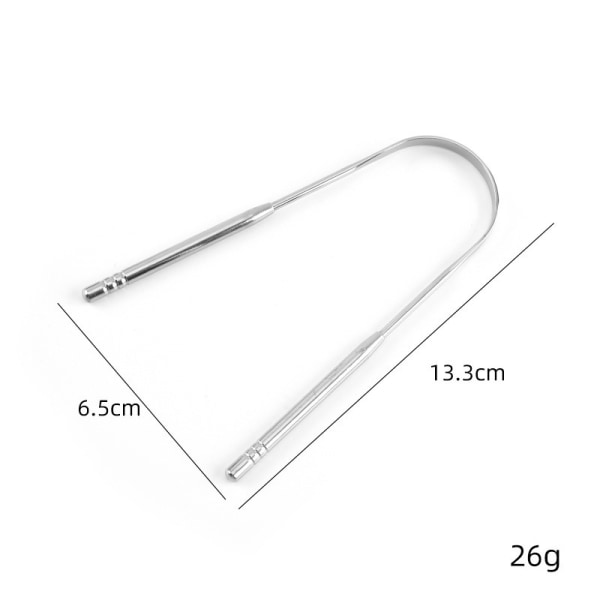 1 piece U-shaped tongue scraper Stainless steel