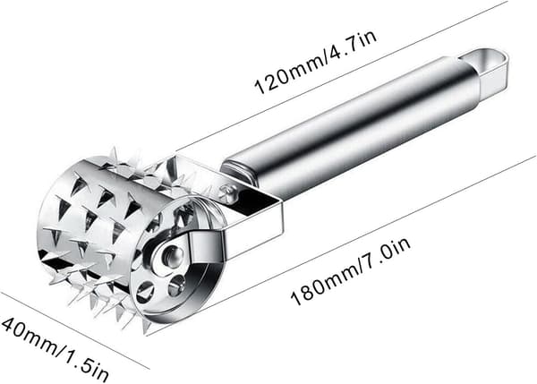 Sølv - 19cm Kødhammer, Sølv Rustfrit Stål Kødhammer