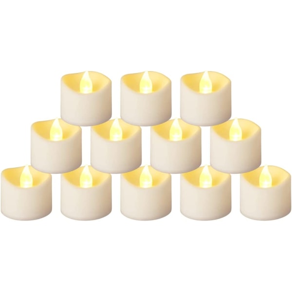 12 LED-kynttilää. Savuttomat elektroniset kynttilät. LED vilkkuva kynttilä  2fdc | Fyndiq