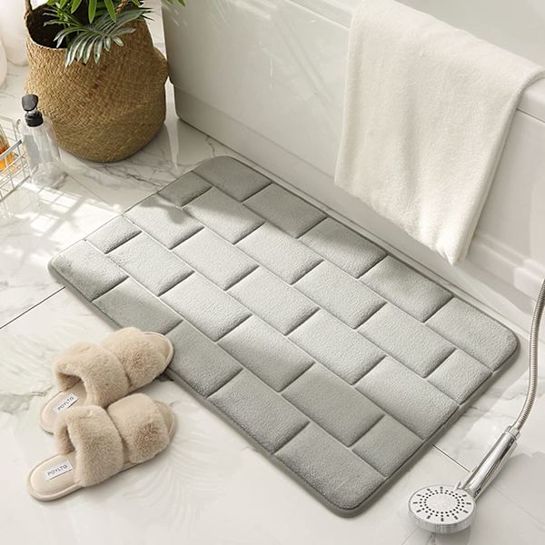 Bademåtte 50 x 80cm Superabsorberende Memory Foam Bademåtte