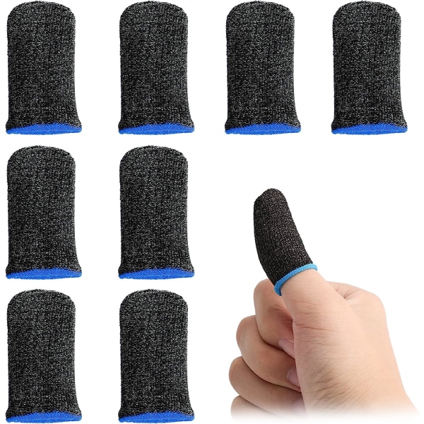 8 delar Mobil Finger Sleeve Anti-svett och hala Gaming Slee