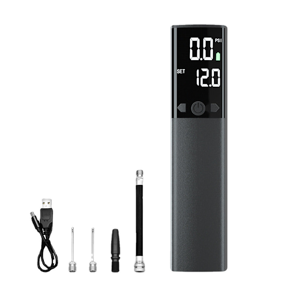 Elektrisk sykkelpumpe, 1 sett 120psi elektrisk luftpumpe, mini bærbar
