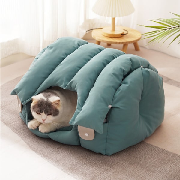 Dual purpose arched cat's nest Blue arched nest Grey arched nest