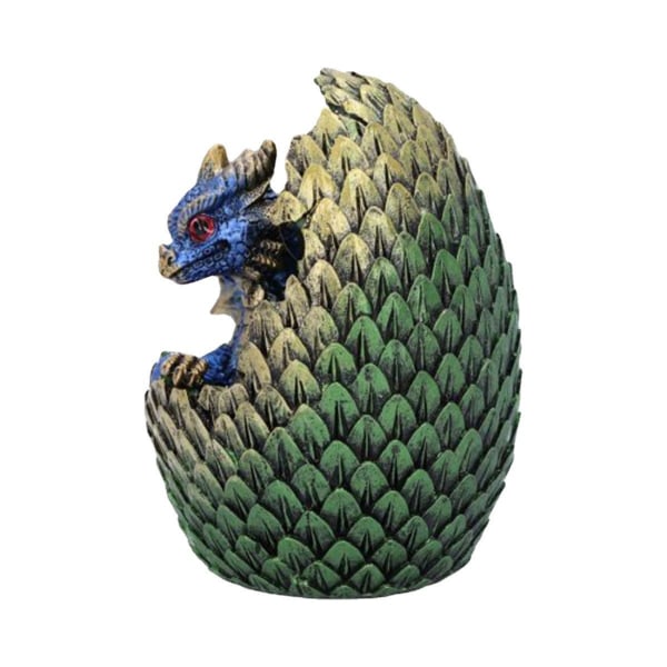 Lava Baby Dragon Egg Resin Sculpture Home Statue Ornament De