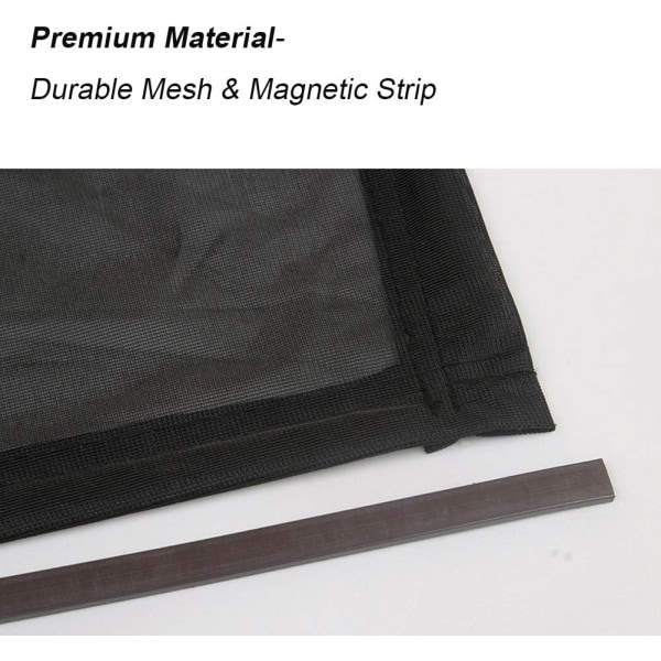 Magnetisk solskjerm for biltak, pustende mesh, biltakdeksel