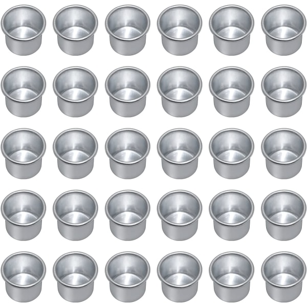 30 stycken miniljushållare (30 st, silver), ljushållare i metall, S