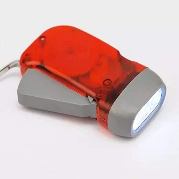 Håndbetjent 3 LED Dynamo lommelygte til rejser, nødsituationer, lejr