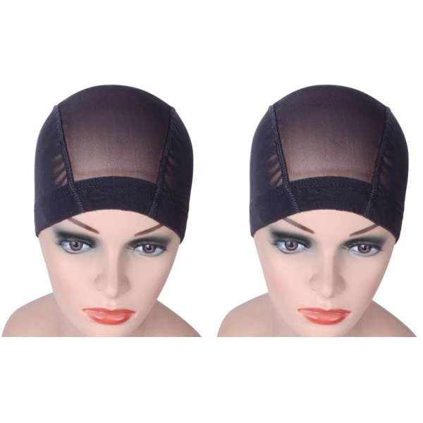 2 pcs/lot Black Mesh Cap for Wig Making Mesh Dome Wig Cap Stretc