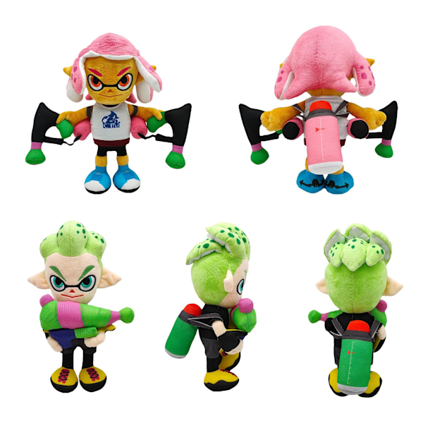 Spray Warrior 2 Switch splatoon2, Plyschleksak Cartoon Game Dol