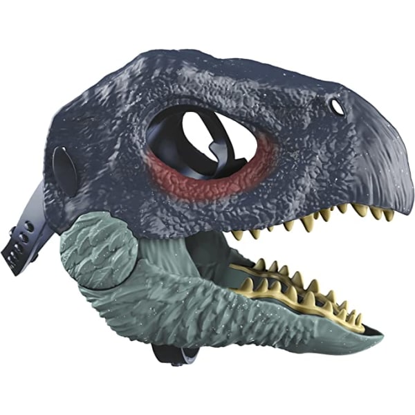 Dinosauriemask med öppningskäke, kostym och rollspelspresent