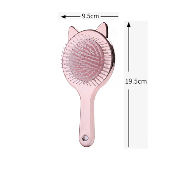 Luftkudde Utredningskam Hårborste för Skalpmassage - Rosa - 1 styck