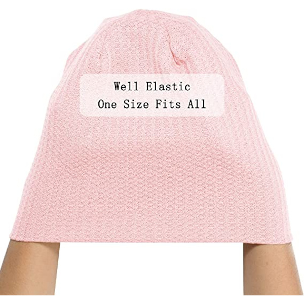 Jersey Beanies Tynn Nattlue for Kvinner Menn，Rosa