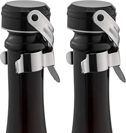 Champagne&Wine(2 Pack Silver) Flaskepropper Rustfrit Stål wi
