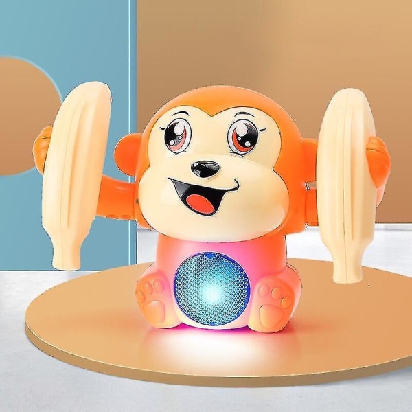 Baby Spielzeug Elektrischer Tumbling Monkey Light Musik Puzzle Sound Kippender Affe Kinderspielzeug