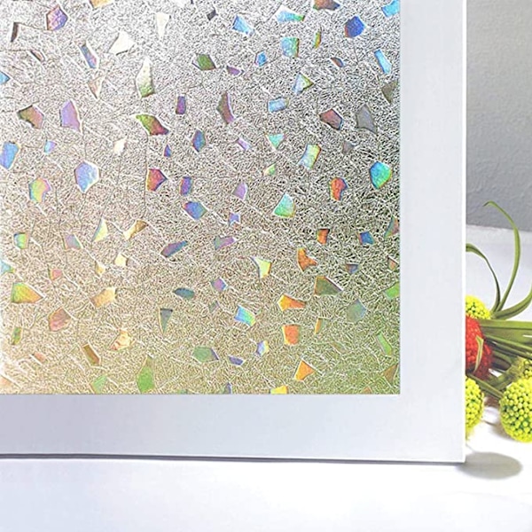 2 kappaletta 30 x 100 CM 3D-ikkunakalvo Värillinen tehoste Pimennys Tuuli