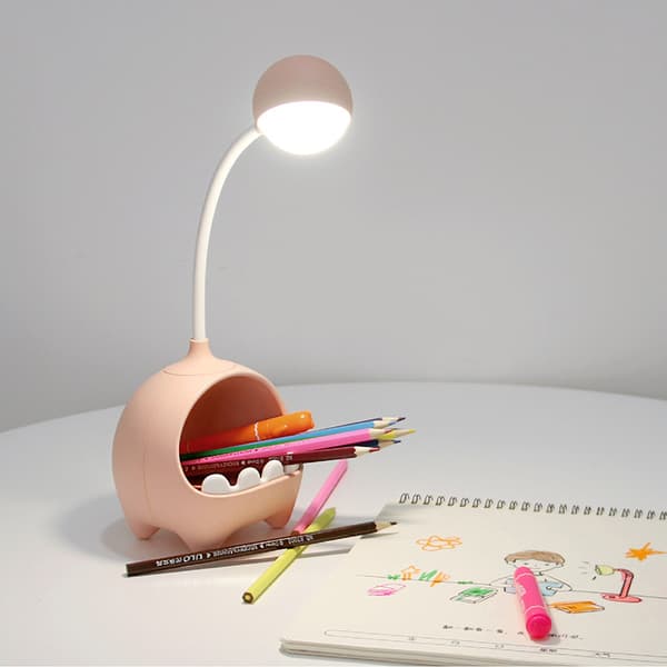 Pink LED-øjenplejelæselampe, blålysblokerende læselampe