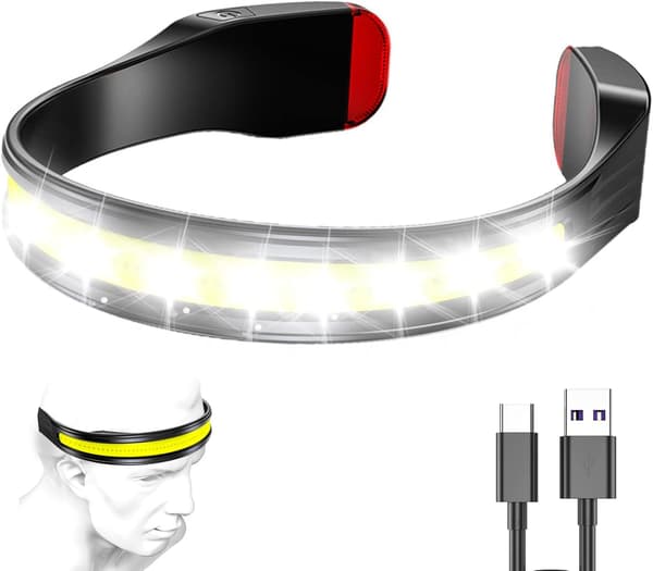 Oppladbare hodelykter - Lett vanntett ultra kraftig LED