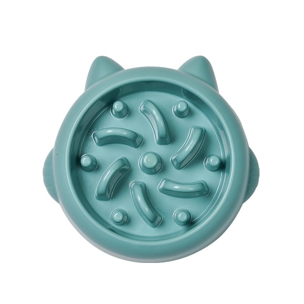 Slow Feeder(Small/Medium, Blue Flower) Dog Bowl Slow Eating Dog