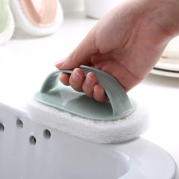 Rengjøringsbørste med håndtak multifunksjons badebørste bathroo