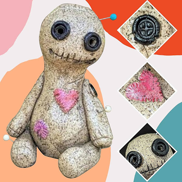 Voodoo-dukke røgelse brænder harpiks røgelse holder hjem ornament