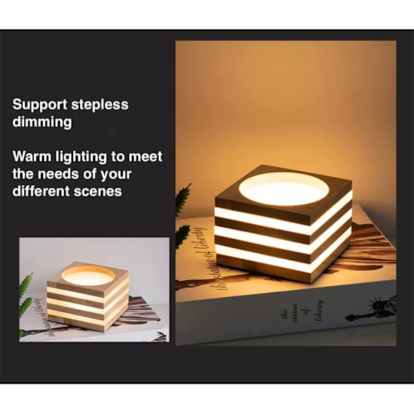 LED bordlampe - lille lampe, bordlampe, nattelys til soveværelse