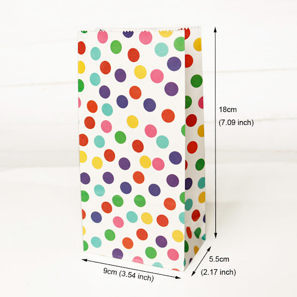 50 Regnbue Papirpose 7 Farger Twill Regnbue Gavepose Farge Do