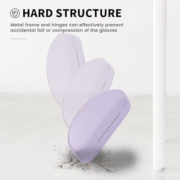 Hardt solbriller etui (rosa), klassisk stort solbriller etui
