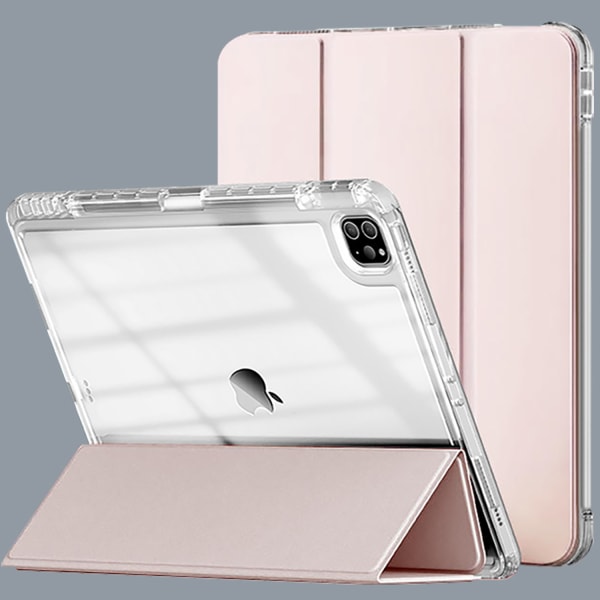 (Pink/Clear) Beskyttelsesetui specielt designet til iPad2021/10.2