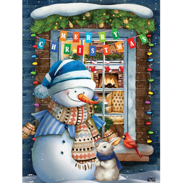 (12x16 inches) 5D Merry Christmas Diamond Painting Kit for Adults