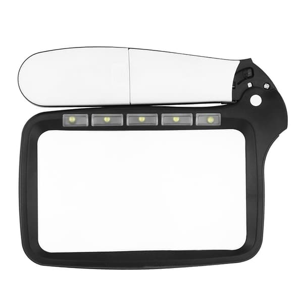 Folding Reading Magnifier 5 Led Light Magnifying Glass 2x Ha