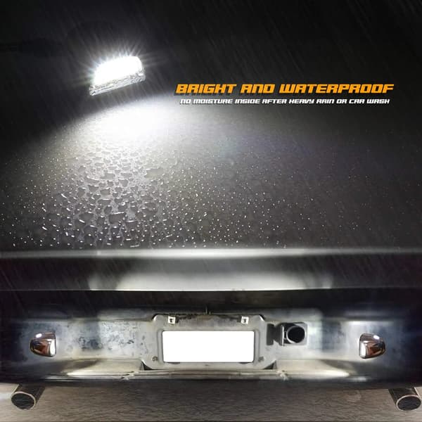 Chrome LED nummerpladelygter lampe kompatibel med Silverado Su
