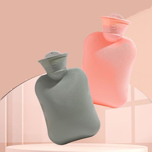 Varmvattenflaska Vattenpåfyllning Varmvattenpåse Garrafa De Agua Thicken Bouillotte Fashion Calentador De Manos Bärbar Handvärmare（Rosa）