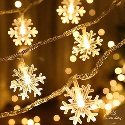 19ft/40LED lumikide lamppu string ulkona vedenpitävä talo de