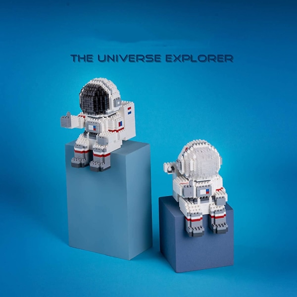 Astronaut Mini Byggklossar Mikro Byggsatser För Barn