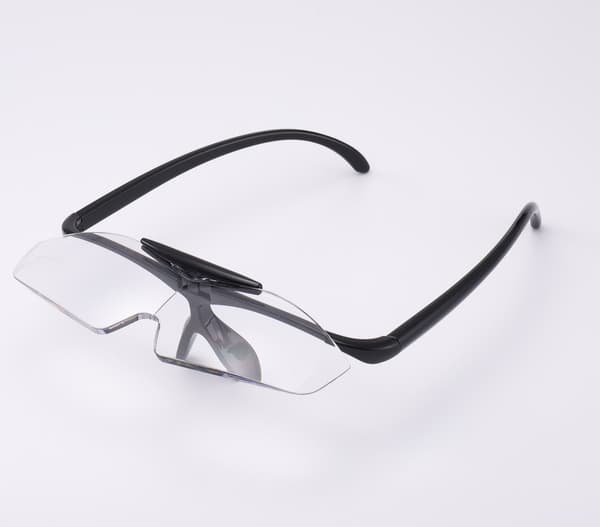 Sæt med 2 lilla og sorte 1,6x flip-lupper