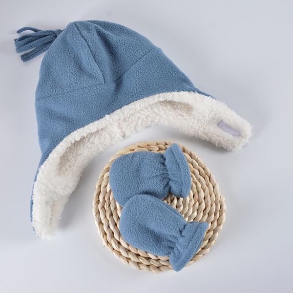 Kaksinkertainen söpö lasten pipo vauvan pojille ja tytöille fleece