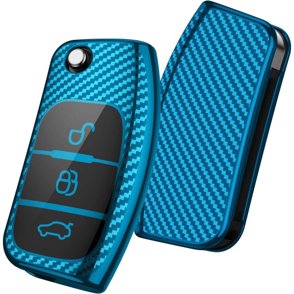 Ford Car Key Case, Soft Silicone Protective Cover for Mondeo,Fie