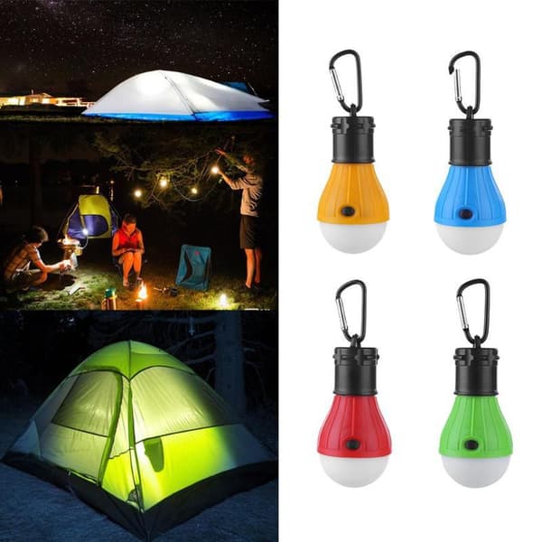 4 kpl Camping Gear ja Equipment, Compact Camping Light Bulbs, LED