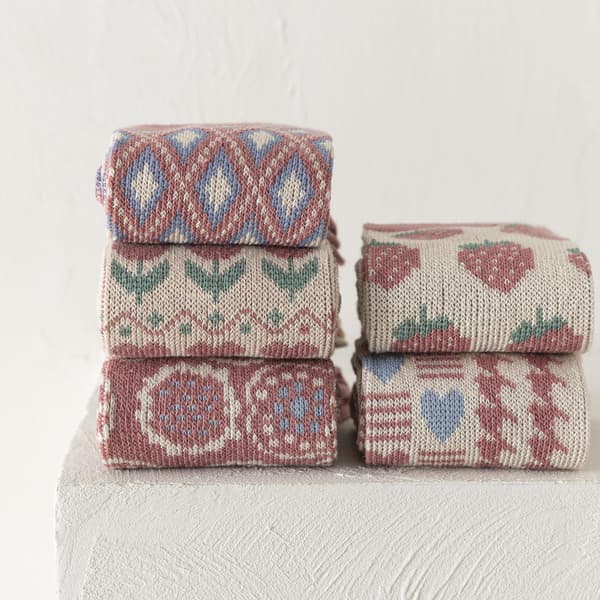 5 par sokker, børn, efterår og vinter, pink, kærlighed, halm