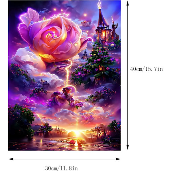 5D Diamantmalerisett, Diamantbroderimaleri, Sky