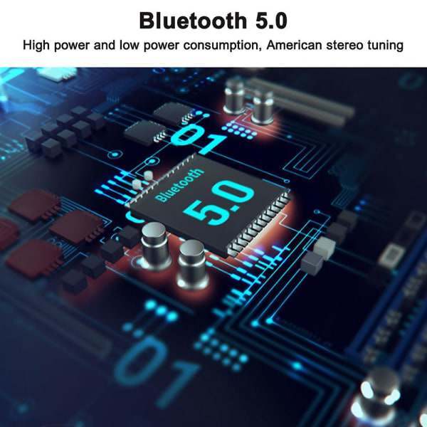 1 st Bluetooth-mössa med ljus, uppgraderad musikalisk stickning blue