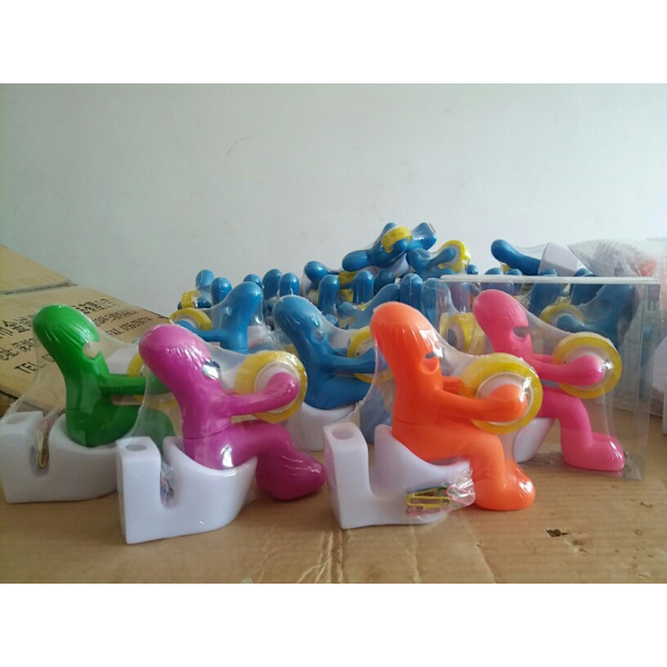 (orange) Kontorartikler - sjov tape dispenser - holder - sjov og