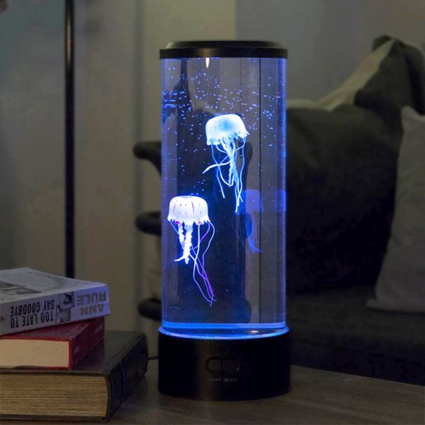 USB Jellyfish Night Light Laavalamppu Työpöytä lasten yövalo
