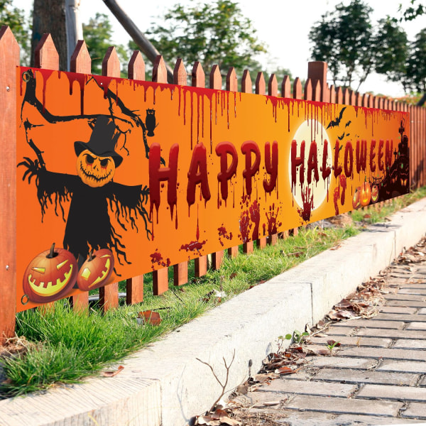 Happy Halloween Banner Halloween Fest Banner Halloween Banner Trick or Treat Banner Halloween Have Banner Halloween Have Dekoration Halloween Fest Tilbehør Dekoration