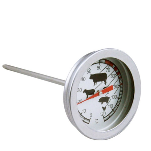 Analogt varmebestandig termometer for matlaging, steking, grilling
