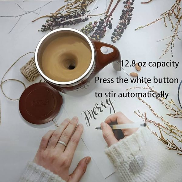 Kaffe Automatisk Magnetisk Rörkopp, Roterande Hemma Utanför