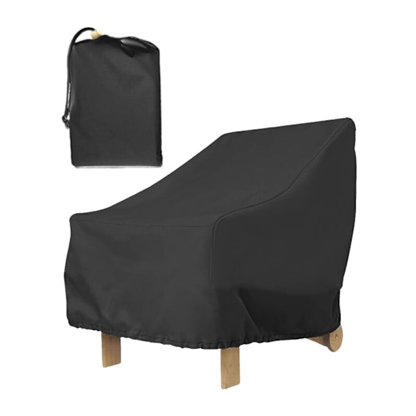 Havemøbelovertræk 80 x 85 x 91 cm Havestol med dybt sæde, 210 D Vandafvisende, Vindtæt og UV-resistent Terrasse C