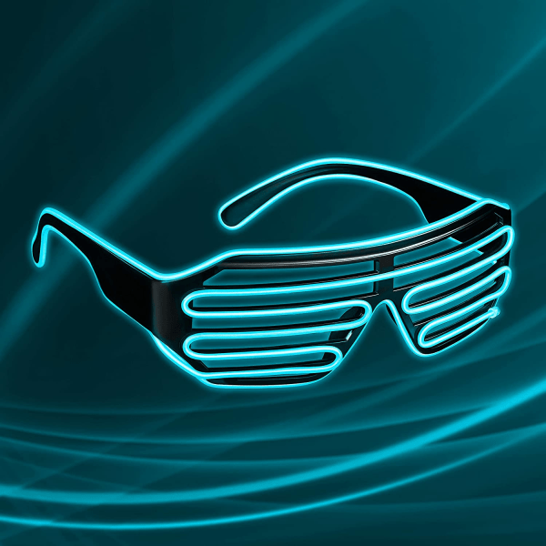Balinco LED-briller med 3 blitsmoduser - perfekt for DJ Techno F f024 |  Fyndiq