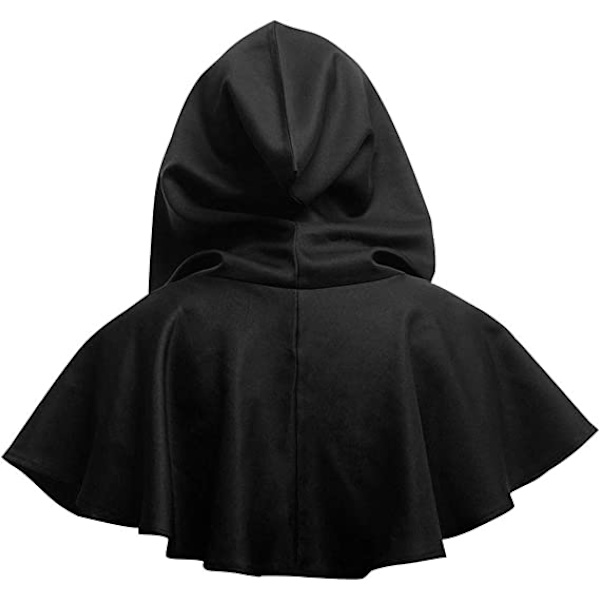 Halloween Grim Cowl Kappe Cosplay Kostumer Hætte Poncho